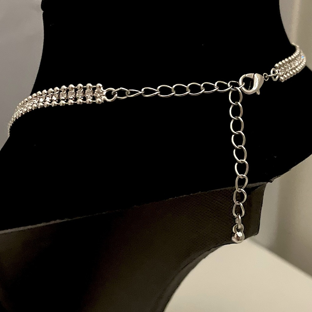 Silver Rhinestone Choker - Picture 3 of 3